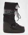 Moon Boot Mb Icon Glance Woman Boot Black Size 8-9.5 Polyamide, Polyester, Pvc - Polyvinyl Chloride In Black