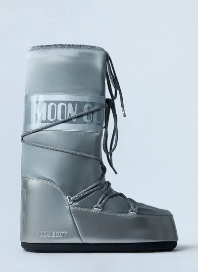 Moon Boot Icon Glance Snow Boots In Silver