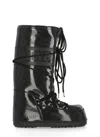 Moon Boot Icon Glitter Boots In Black