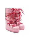 Moon Boot Icon Glitter Boots In Pink