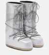 Moon Boot Icon Glitter Knee-high Boots In Silver