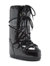 Moon Boot Icon Glitter Lace-up Boots In Black