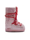 Moon Boot Jtrack Tube Glitter Embelished Snow Boots In Pink