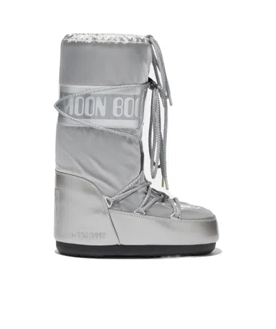MOON BOOT ICON GLOSS FLAT BOOTS