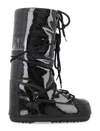 Moon Boot Icon High Glitter Boots In Schwarz