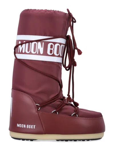 Moon Boot Icon High-top Snow Boots In Nylon In Multi