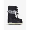 Moon Boot Lace Up Logo Snow Boots In Black