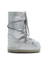 Moon Boot Jtrack Tube Glitter Embelished Snow Boots In Silver