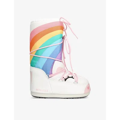 MOON BOOT ULT/OTHER ICON JUNIOR UNICORN WOVEN BOOTS EUR 23 /6.5 UK