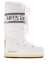 Moon Boot Icon Shell And Faux Leather Snow Boots In White