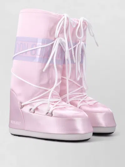 Moon Boot Icon Lace Up High Top Flat Shoes