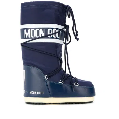 Moon Boot Icon Lace-up Boots In Blue