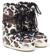 Moon Boot Icon Leopard-print Snow Boots In Yellow