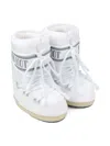 Moon Boot Icon Logo-band Lace-up Boots In White