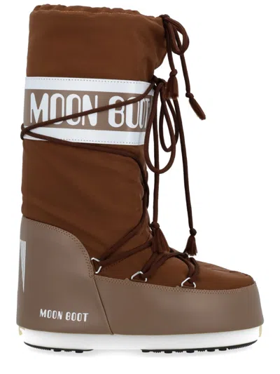 Moon Boot Icon Logo Insulated Snow Boot In Brown