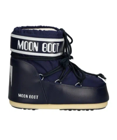 Moon Boot Icon Logo-print Boots In F003 - Blue