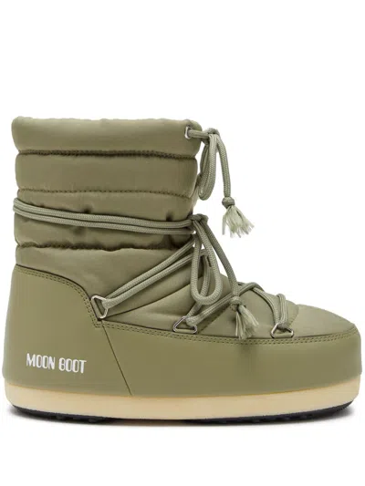 Moon Boot Icon Logo-print Boots In Green