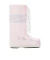 Moon Boot Icon Logo-print Lace-up Boots In Pink