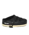 Moon Boot Icon Logo-print Slides In Black