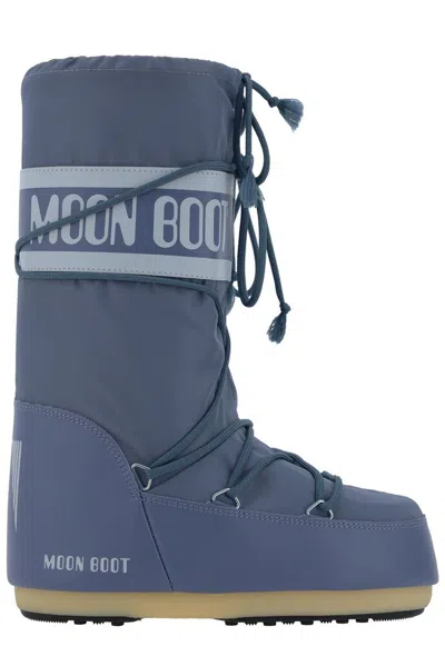 Moon Boot Icon Logo Printed Lace In Blue