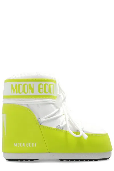 Moon Boot Icon Logo Printed Lace In White