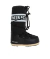 Moon Boot Logo Waterproof Nylon Snow Boots In Black
