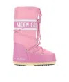 Moon Boot Icon Logo-print Lace-up Boots In Pink