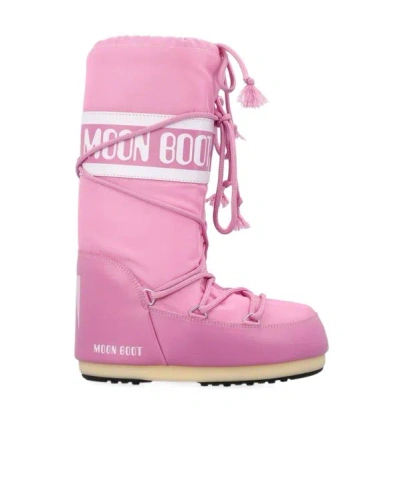 MOON BOOT MOON BOOT ICON LOGO PRINTED LACE-UP BOOTS