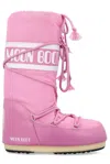 Moon Boot Icon Logo-print Lace-up Boots In Rosa