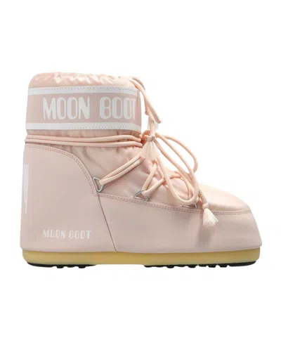 Moon Boot Icon Logo Printed Lace-up Boots In Neutral