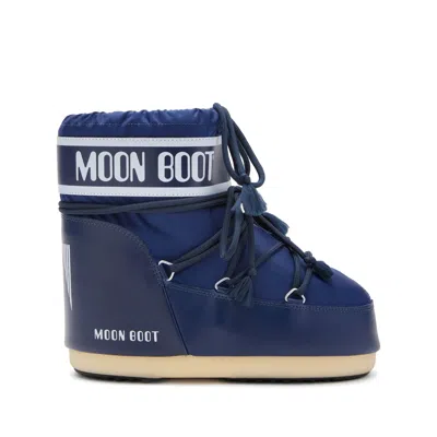 Moon Boot Icon Logo-print Boots In Blue