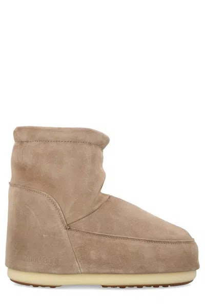 Moon Boot Icon Low Suede Snow Boots In Beige
