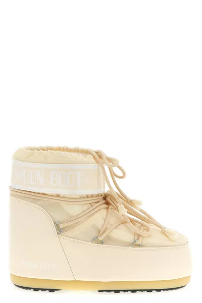 Moon Boot 'icon Low' Ankle Boots In Neutral