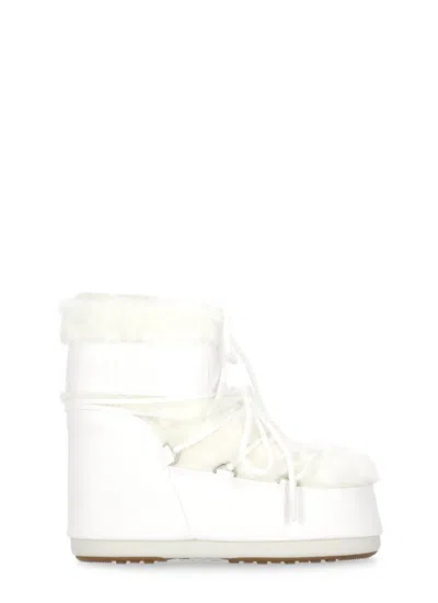 Moon Boot Icon Low Ankle Boots In White