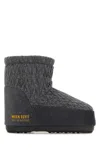Moon Boot Icon Low Ankle Fabric Boots With Rubber Sole In Multi