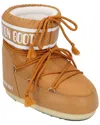 Moon Boot Icon Low Nylon Ankle Boots With Padded Shaft In Brown