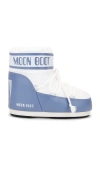 Moon Boot Icon Logo-print Padded Boots In Elephant Grey & White