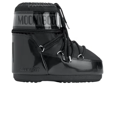 Pre-owned Moon Boot Icon Low Boot 'glance Black' | Men's Size 9