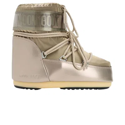 Pre-owned Moon Boot Icon Low Boot 'glance Platinum' | Silver | Men's Size 39
