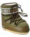 Moon Boot Mens Khaki Icon Low 2 Lace-up Nylon Snow Boots M In Green