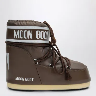 Moon Boot Icon Low Boot In Cocoa Nylon In Brown
