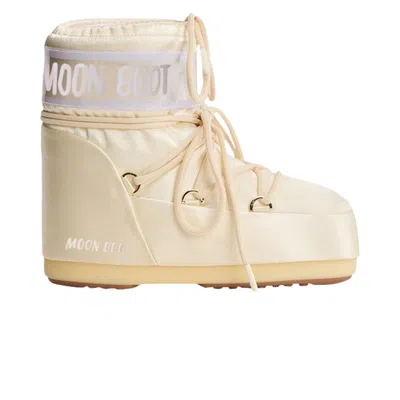 Pre-owned Moon Boot Icon Low Boot 'shine Cream' | Men's Size 36
