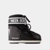 Moon Boot Icon Low Shell And Faux Leather Snow Boots In Black