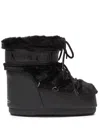 Moon Boot Women's Icon Low Faux Fur Ankle Boots Black In Black