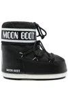 Moon Boot Icon Low Shell And Faux Leather Snow Boots In Black