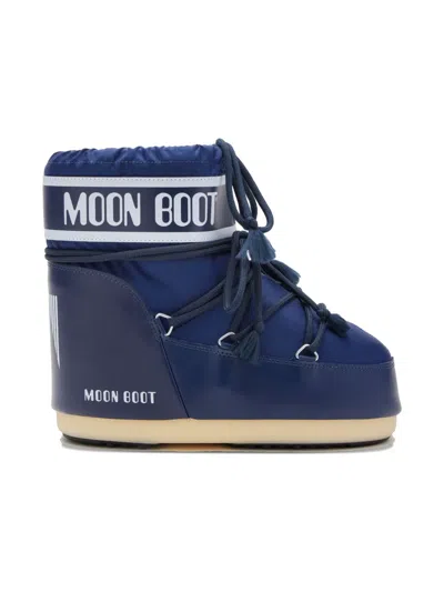 Moon Boot Kids' Icon Low Boots In Blue