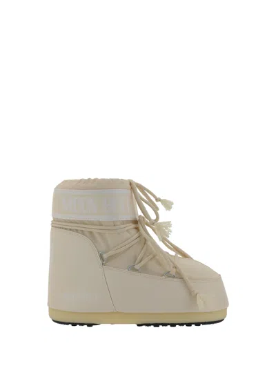 Moon Boot Icon Low Nylon Boot In Cream