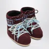 Moon Boot Icon Low Burgundy Suede Boot