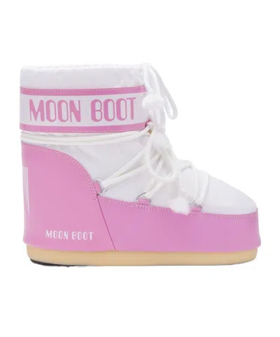 MOON BOOT MOON BOOT ICON LOGO PRINTED LACE-UP BOOTS