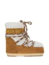 Moon Boot Icon Low Brown Shearling Boots In Multi